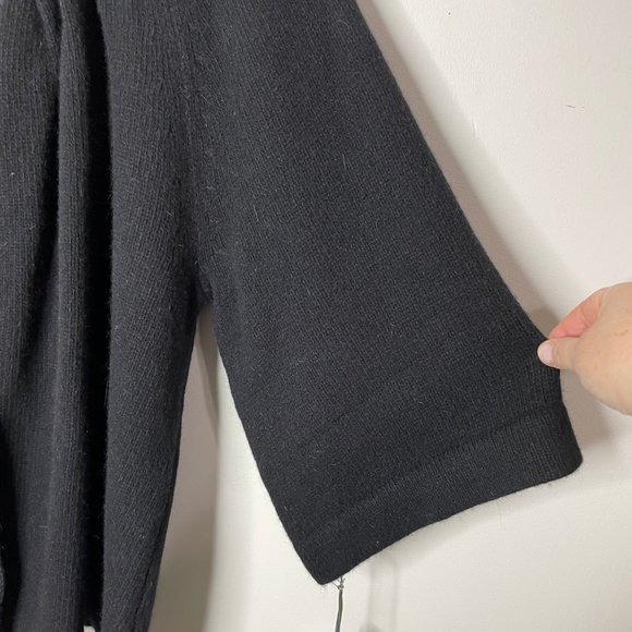 Sarah Spencer Women's Size 2X Knit Cardigan Black Two Buttons 3/4 Sleeves - Picture 9 of 15